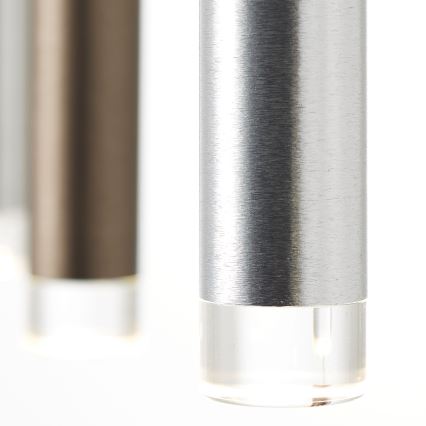 Brilliant - LED Stmívatelný lustr na lanku CEMBALO LED/60W/230V matný chrom/černá/hnědá