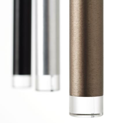 Brilliant - LED Stmívatelný lustr na lanku CEMBALO LED/60W/230V matný chrom/černá/hnědá