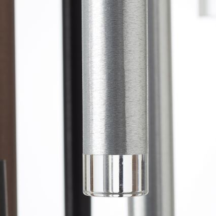 Brilliant - LED Stmívatelný lustr na lanku CEMBALO LED/70W/230V matný chrom/černá/hnědá