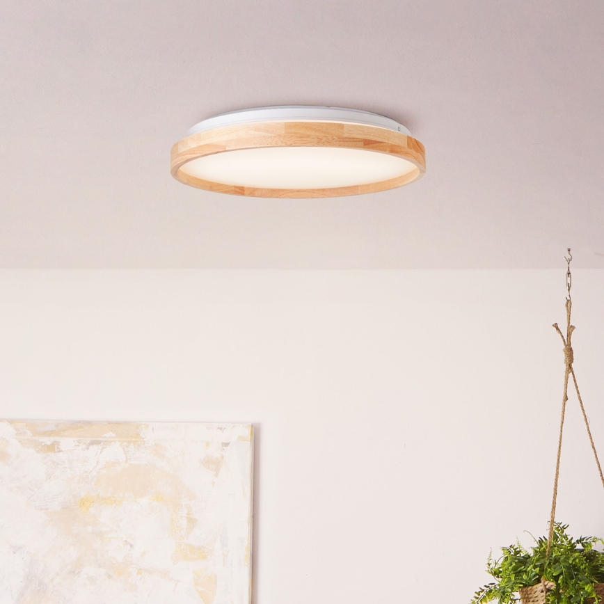 Brilliant - LED Stropní svítidlo ALSON LED/26W/230V 3000/4500K pr. 39,5 cm gumovník - FSC certifikováno