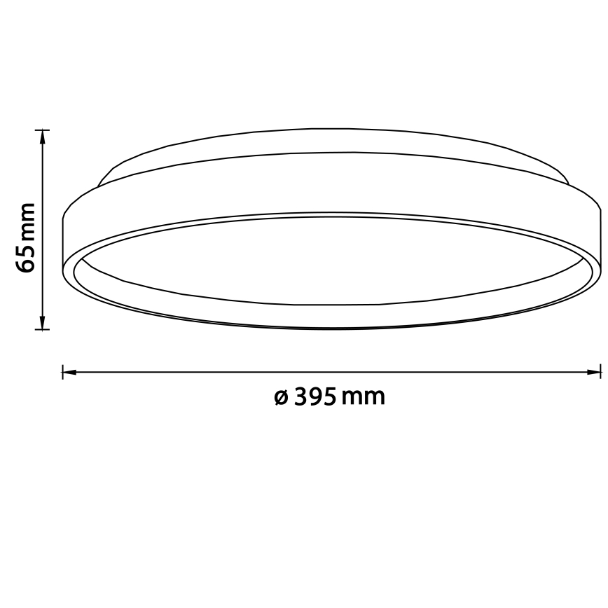 Brilliant - LED Stropní svítidlo ALSON LED/26W/230V 3000/4500K pr. 39,5 cm gumovník - FSC certifikováno