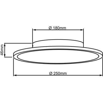 Brilliant - LED Stropní svítidlo BUFFI LED/13W/230V pr. 25 cm 2700K