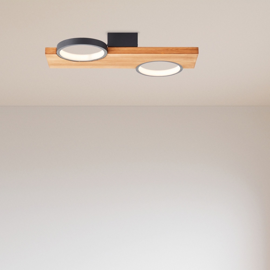 Brilliant - LED Stropní svítidlo CHEESY LED/14W/230V borovice