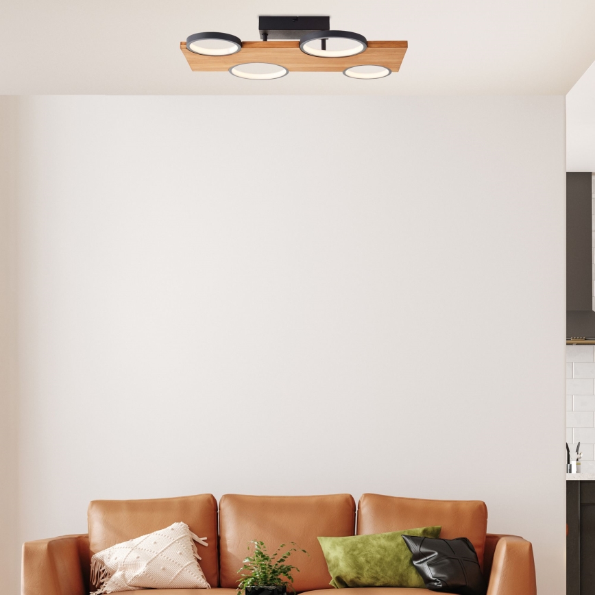 Brilliant - LED Stropní svítidlo CHEESY LED/28W/230V borovice - FSC certifikováno