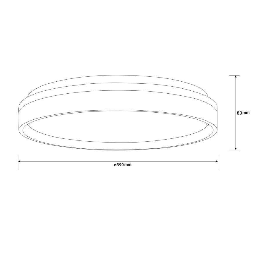 Brilliant - LED Stropní svítidlo KALMAR LED/26W/230V 3000K pr. 39 cm černá