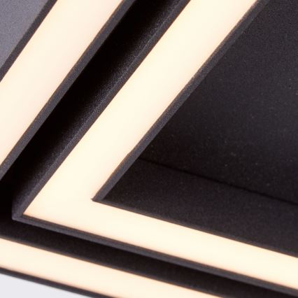 Brilliant - LED Stropní svítidlo QUON LED/24W/230V 3000K 40x40 cm černá