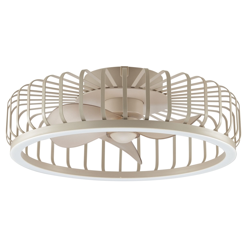 Brilliant - LED Stmívatelné stropní svítidlo s ventilátorem CAPO LED/36W/230V 2700-6500K pr. 48 cm béžová + dálkové ovládání