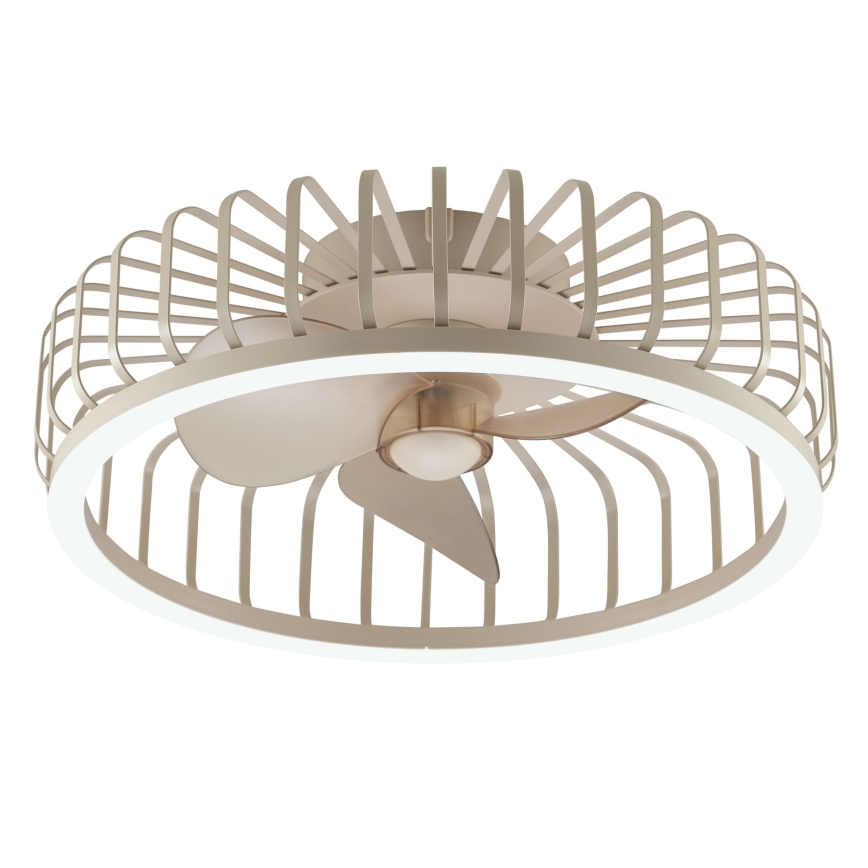 Brilliant - LED Stmívatelné stropní svítidlo s ventilátorem CAPO LED/36W/230V 2700-6500K pr. 48 cm béžová + dálkové ovládání