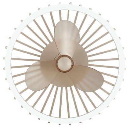 Brilliant - LED Stmívatelné stropní svítidlo s ventilátorem CAPO LED/36W/230V 2700-6500K pr. 48 cm béžová + dálkové ovládání
