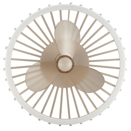 Brilliant - LED Stmívatelné stropní svítidlo s ventilátorem CAPO LED/36W/230V 2700-6500K pr. 48 cm béžová + dálkové ovládání