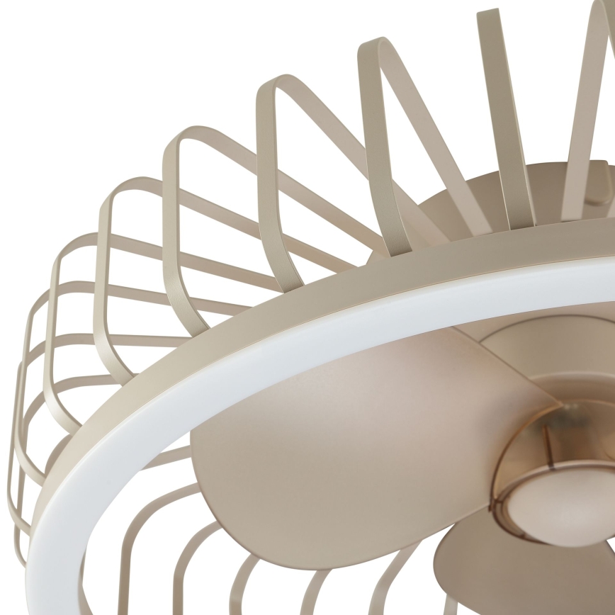Brilliant - LED Stmívatelné stropní svítidlo s ventilátorem CAPO LED/36W/230V 2700-6500K pr. 48 cm béžová + dálkové ovládání