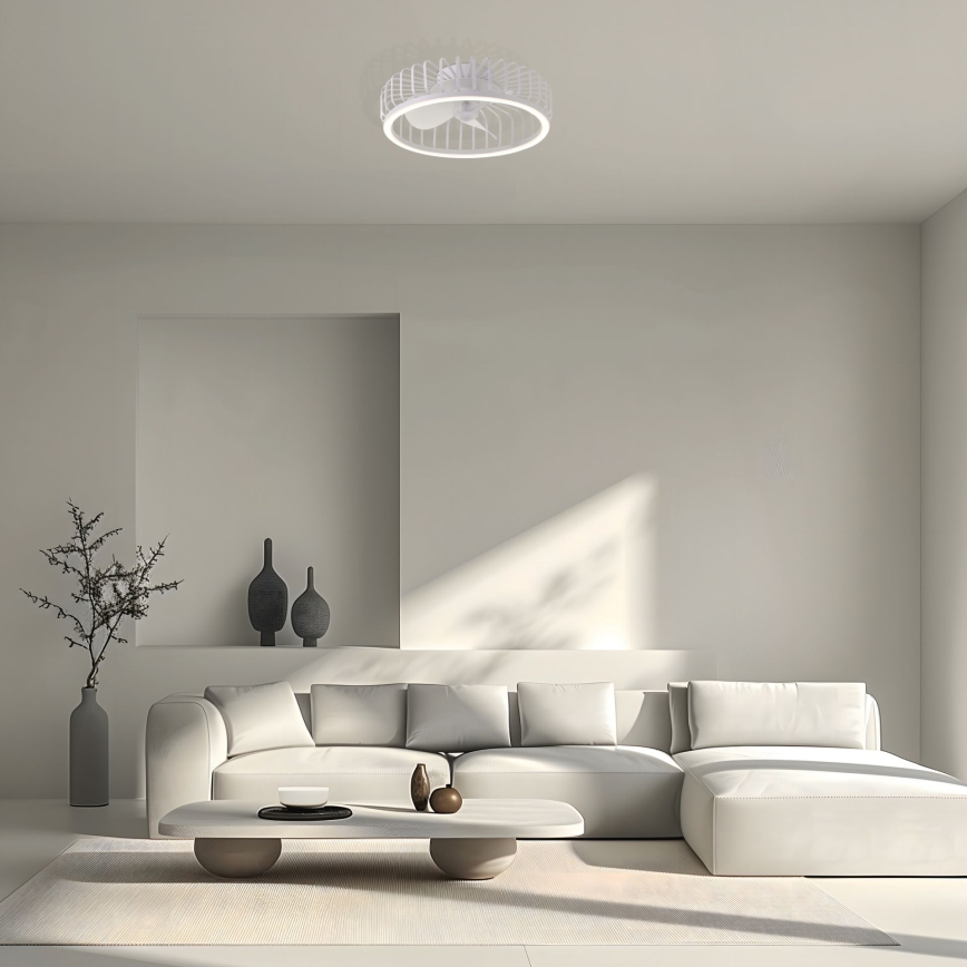 Brilliant - LED Stmívatelné stropní svítidlo s ventilátorem CAPO LED/36W/230V 2700-6500K pr. 48 cm bílá + dálkové ovládání
