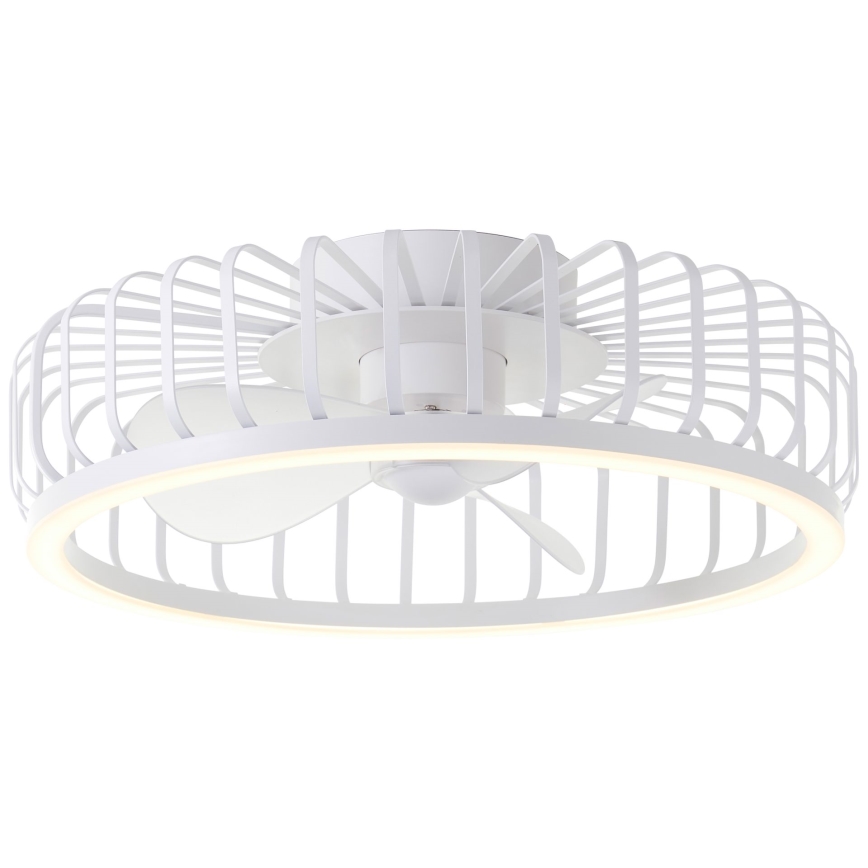 Brilliant - LED Stmívatelné stropní svítidlo s ventilátorem CAPO LED/36W/230V 2700-6500K pr. 48 cm bílá + dálkové ovládání