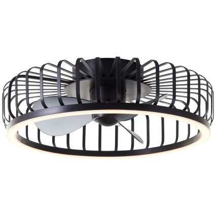 Brilliant - LED Stmívatelné stropní svítidlo s ventilátorem CAPO LED/36W/230V 2700-6500K pr. 48 cm černá + dálkové ovládání