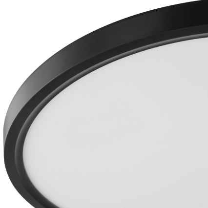 Brilliant - LED Stropní svítidlo se senzorem pohybu a soumraku GALO LED/26W/230V pr. 40 cm černá