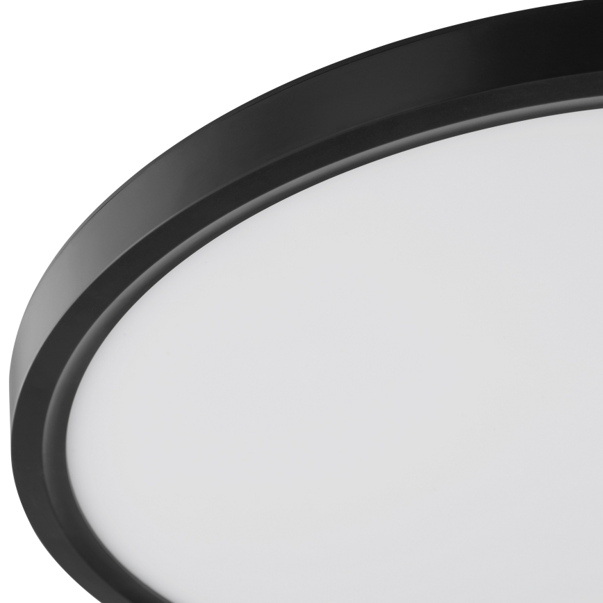 Brilliant - LED Stropní svítidlo se senzorem pohybu a soumraku GALO LED/26W/230V pr. 40 cm černá