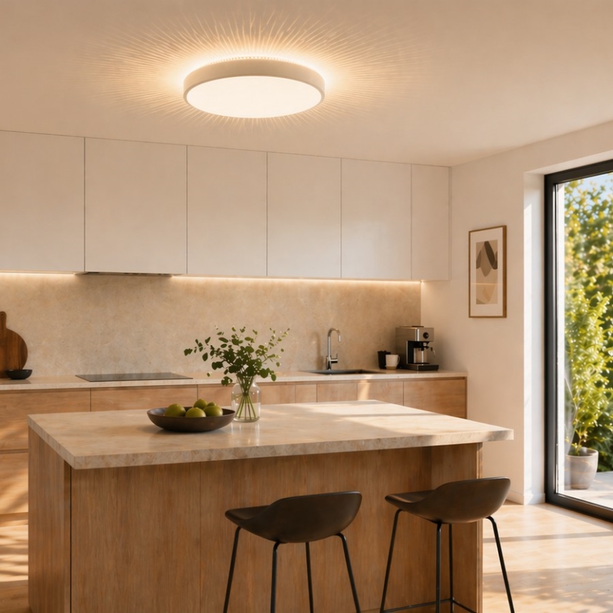 Brilliant - LED Stropní svítidlo SOLISTRA LED/18W/230V pr. 34,5 cm bílá