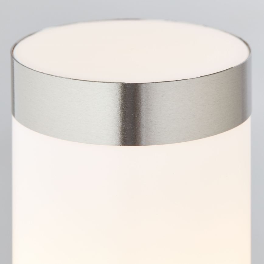 Brilliant - LED Venkovní lampa se senzorem LEIGH LED/0,9W/230V + 1xE27/11W 80 cm IP44 lesklý chrom
