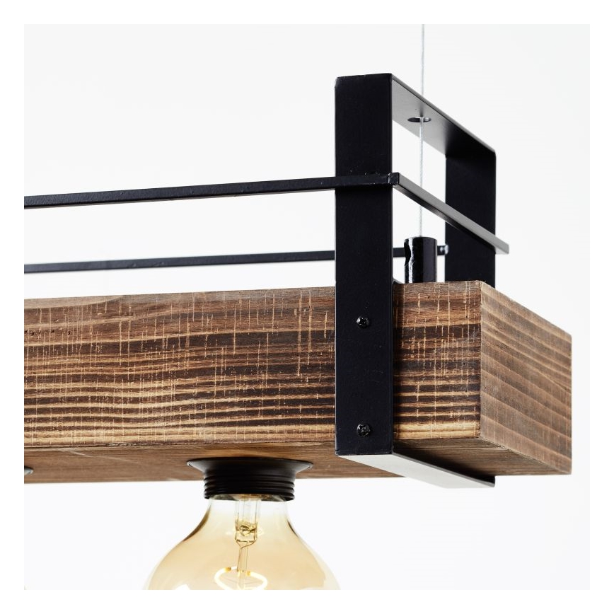 Brilliant - Lustr na lanku BANKWOOD 5xE27/28W/230V topol