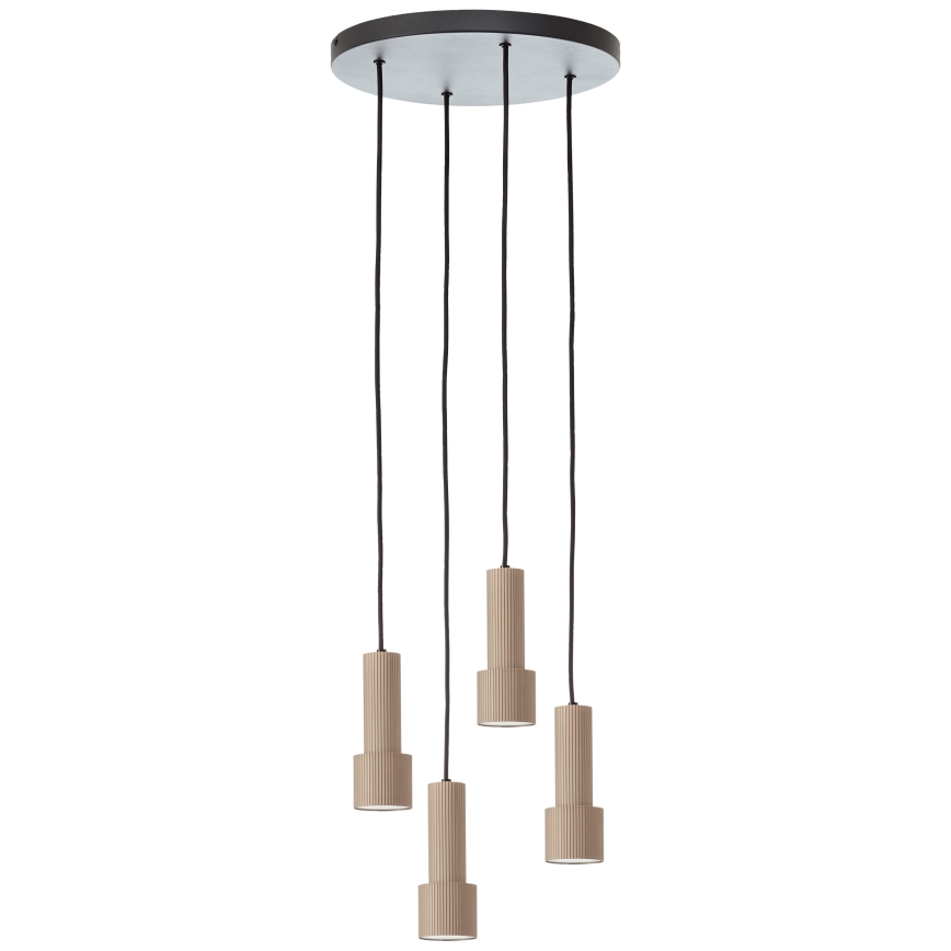 Brilliant - Lustr na lanku CADIZ 4xGU10/10W/230V pr. 35 cm bronzová