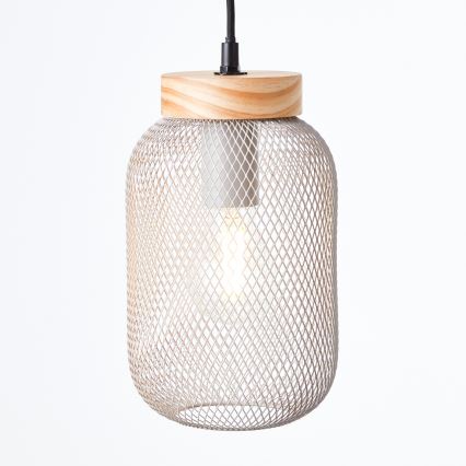 Brilliant - Lustr na lanku GIADA 1xE27/40W/230V pr. 16 cm šedá