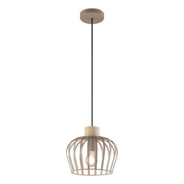 Brilliant - Lustr na lanku NORDIC CAGE 1xE27/20W/230V pr. 25 cm béžová