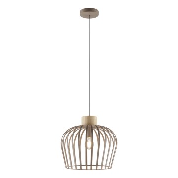 Brilliant - Lustr na lanku NORDIC CAGE 1xE27/20W/230V pr. 35 cm béžová