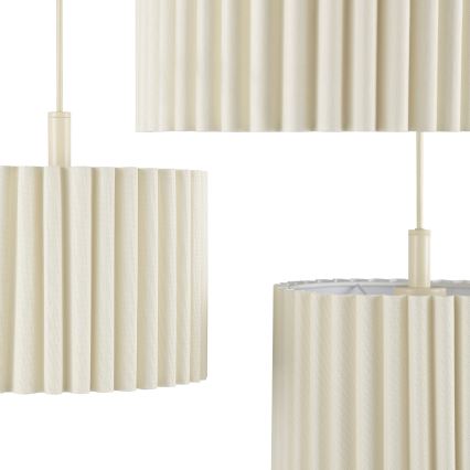 Brilliant - Lustr na lanku VELIN 3xE27/20W/230V pr. 61 cm krémová