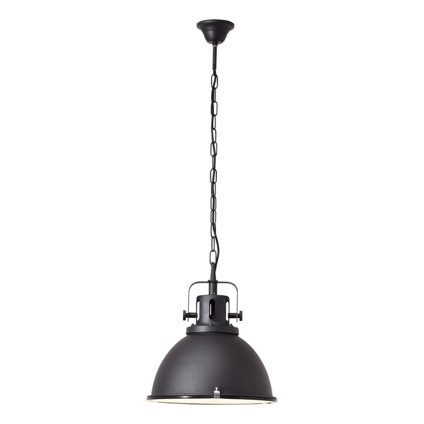 Brilliant - Lustr na řetězu JESPER GLAS 1xE27/60W/230V černá