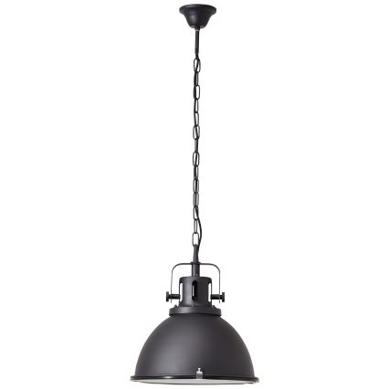 Brilliant - Lustr na řetězu JESPER GLAS 1xE27/60W/230V černá