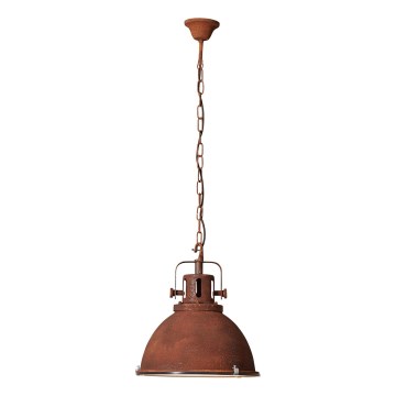 Brilliant - Lustr na řetězu JESPER GLAS 1xE27/60W/230V měděná