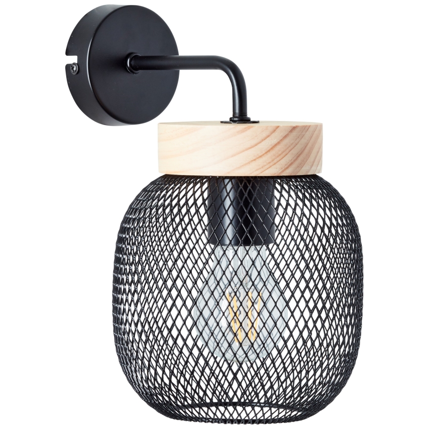 Brilliant - Nástěnná lampa GIADA 1xE27/40W/230V černá