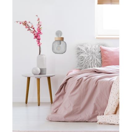 Brilliant - Nástěnná lampa GIADA 1xE27/40W/230V šedá