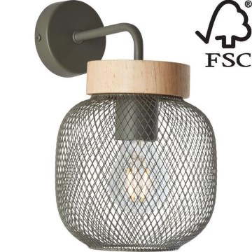Brilliant - Nástěnná lampa GIADA 1xE27/40W/230V zelená - FSC certifikováno