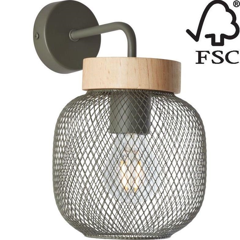 Brilliant - Nástěnná lampa GIADA 1xE27/40W/230V zelená