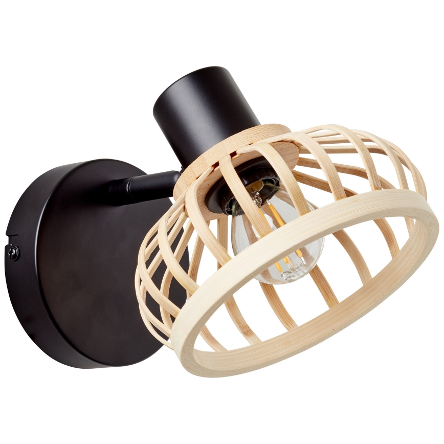 Brilliant - Nástěnná lampa NORAH 1xE14/28W/230V bambus