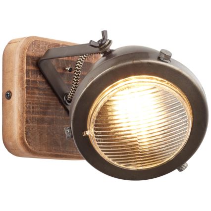 Brilliant - Nástěnné bodové svítidlo CARMEN WOOD 1xGU10/5W/230V eukalyptus