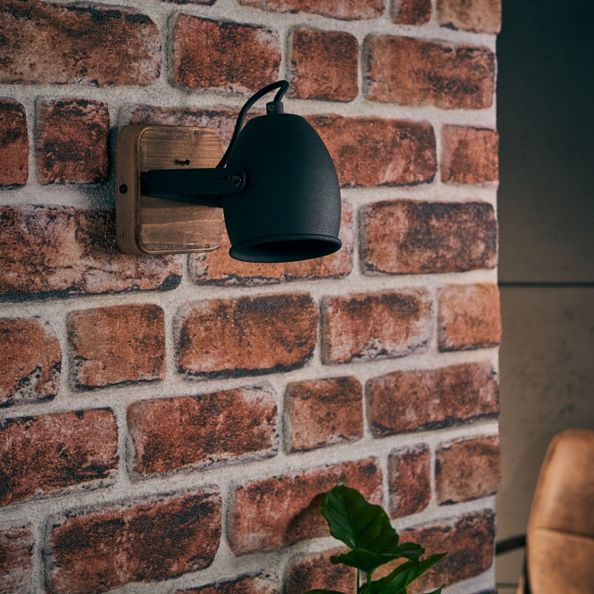 Brilliant - Nástěnné bodové svítidlo CROWTON 1xGU10/6W/230V borovice