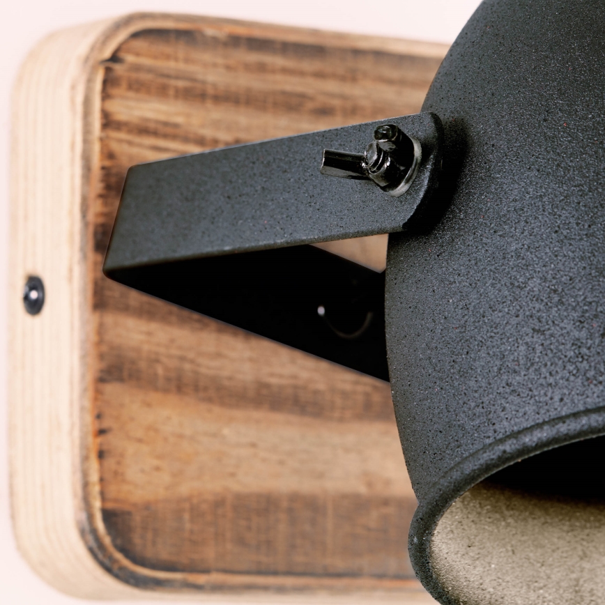 Brilliant - Nástěnné bodové svítidlo CROWTON 1xGU10/6W/230V borovice