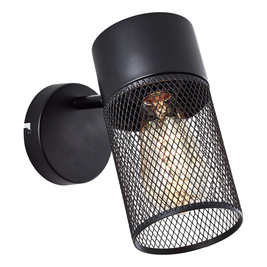 Brilliant - Nástěnné bodové svítidlo KAMOLO 1xE27/40W/230V černá
