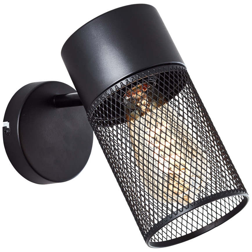 Brilliant - Nástěnné bodové svítidlo KAMOLO 1xE27/40W/230V černá