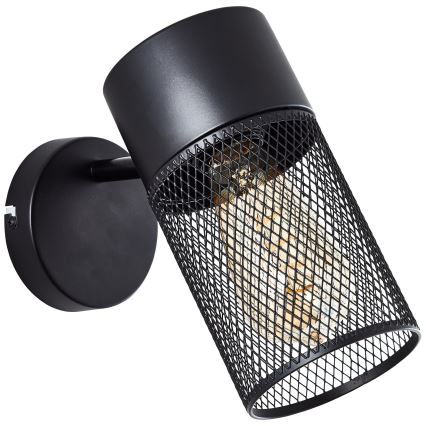 Brilliant - Nástěnné bodové svítidlo KAMOLO 1xE27/40W/230V černá