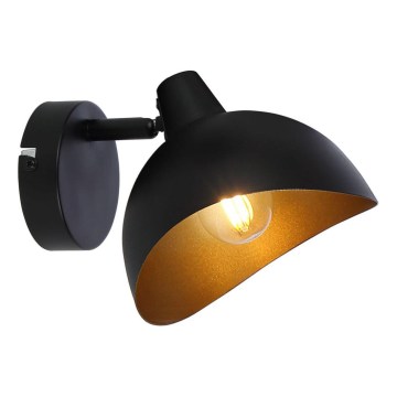 Brilliant - Nástěnné bodové svítidlo LAYTON 1xE14/25W/230V černá/zlatá
