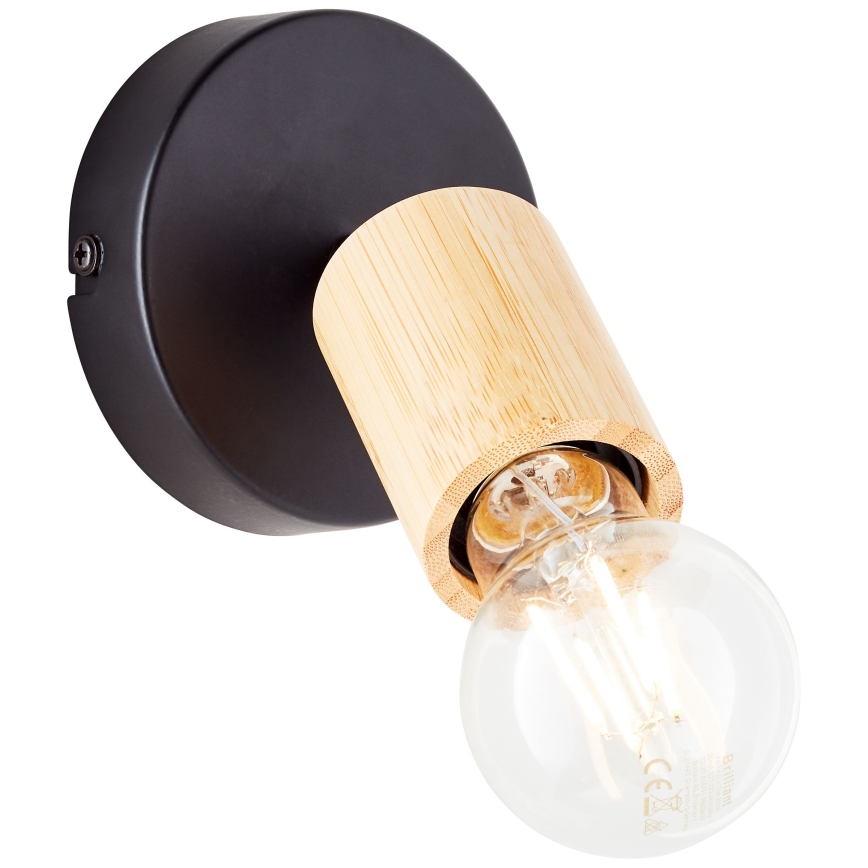 Brilliant - Nástěnné bodové svítidlo TIFFANY 1xE27/28W/230V bambus