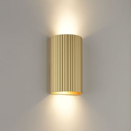 Brilliant - Nástěnné svítidlo UNDULA 2xGU10/10W/230V zlatá