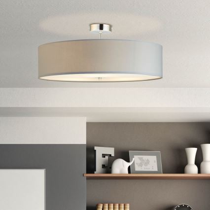 Brilliant - Přisazený lustr ANDRIA 3xE27/60W/230V pr. 60 cm šedá