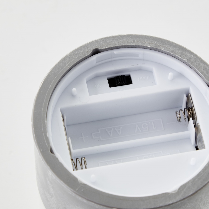 Brilliant - SADA 3x LED Svíčka BOUGIE LED/2xAA IP44 šedá/kouřová