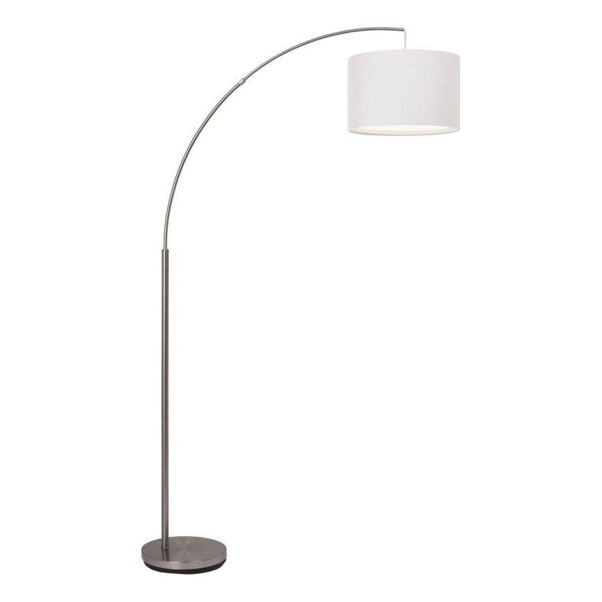 Brilliant - Stojací lampa CLARIE 1xE27/60W/230V matný chrom/bílá