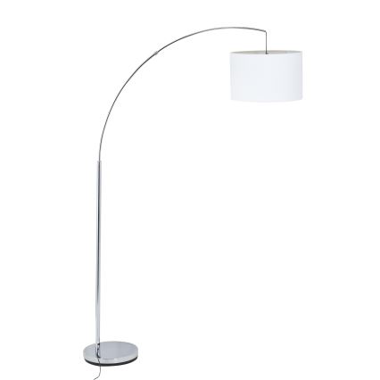 Brilliant - Stojací lampa CLARIE 1xE27/60W/230V matný chrom/bílá