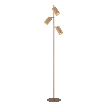 Brilliant - Stojací lampa LAKEWOOD 3xGU10/10W/230V hnědá
